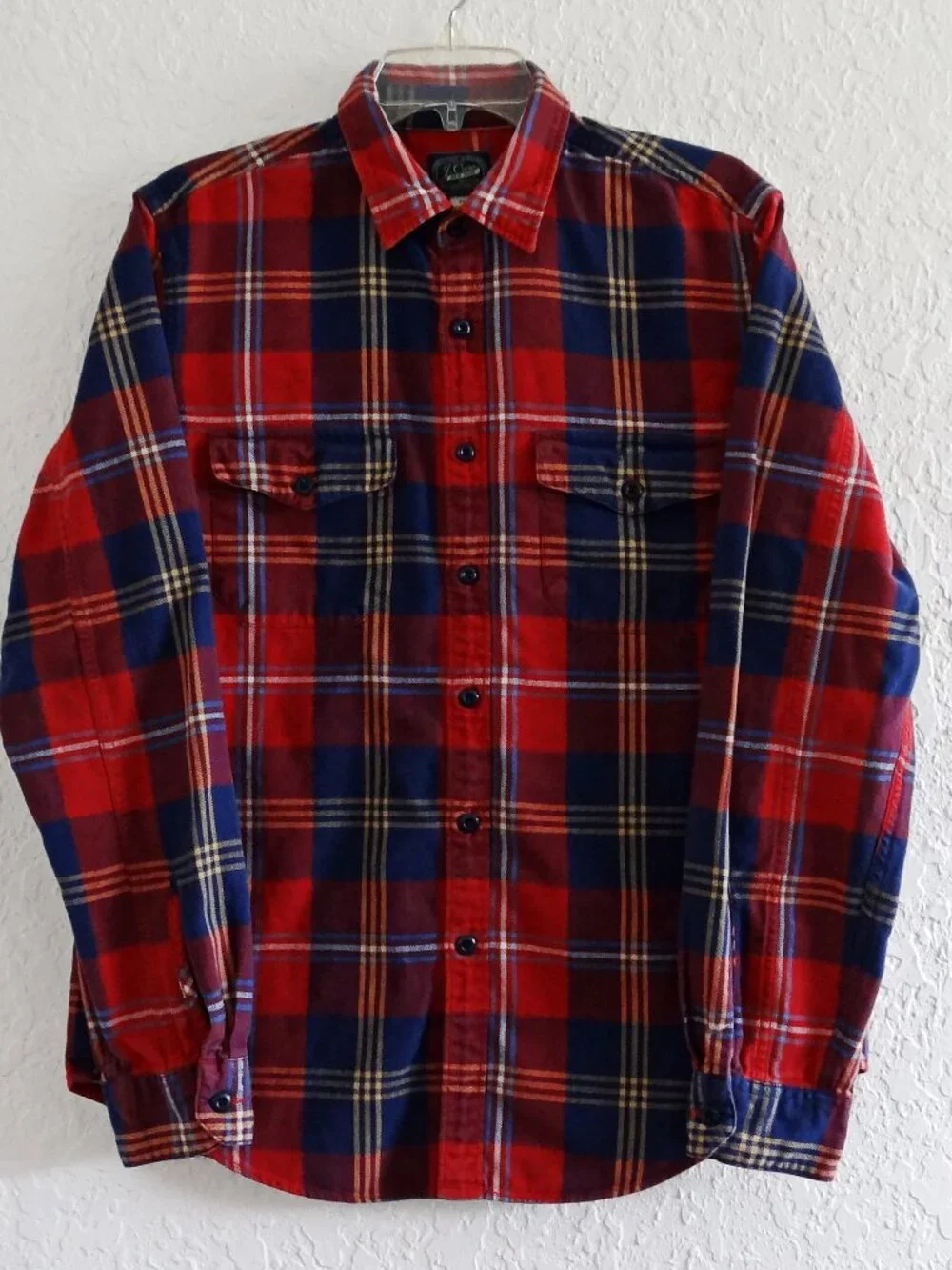 J.Crew New York Men's M Plaid Flannel Shirt Sportsmen's Outfitter Cotton
